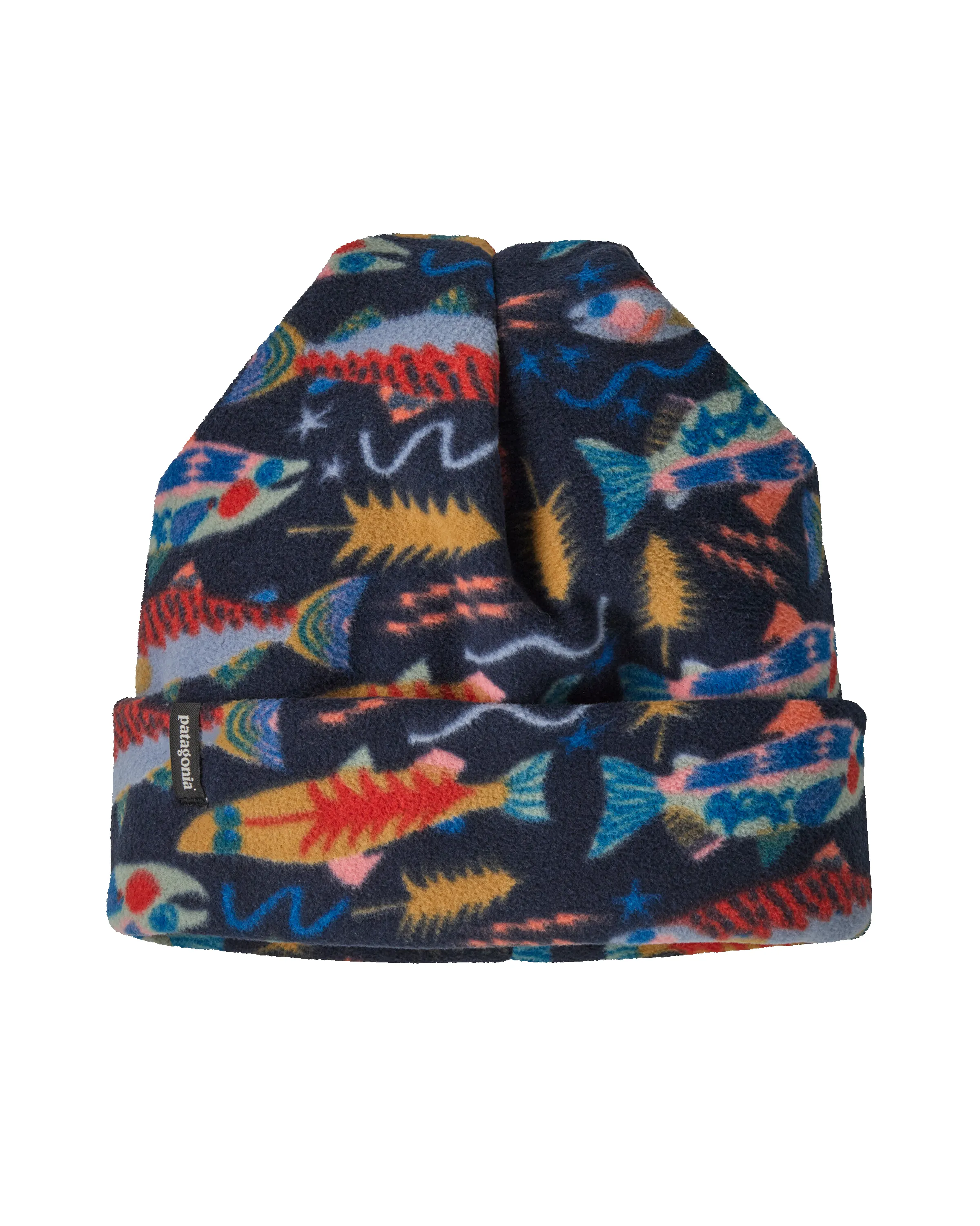 Micro D Beanie Salmon Energy: New Navy sold by Camp Brand Goods