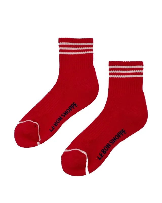 Girlfriend Sock Scarlet sold by Camp Brand Goods