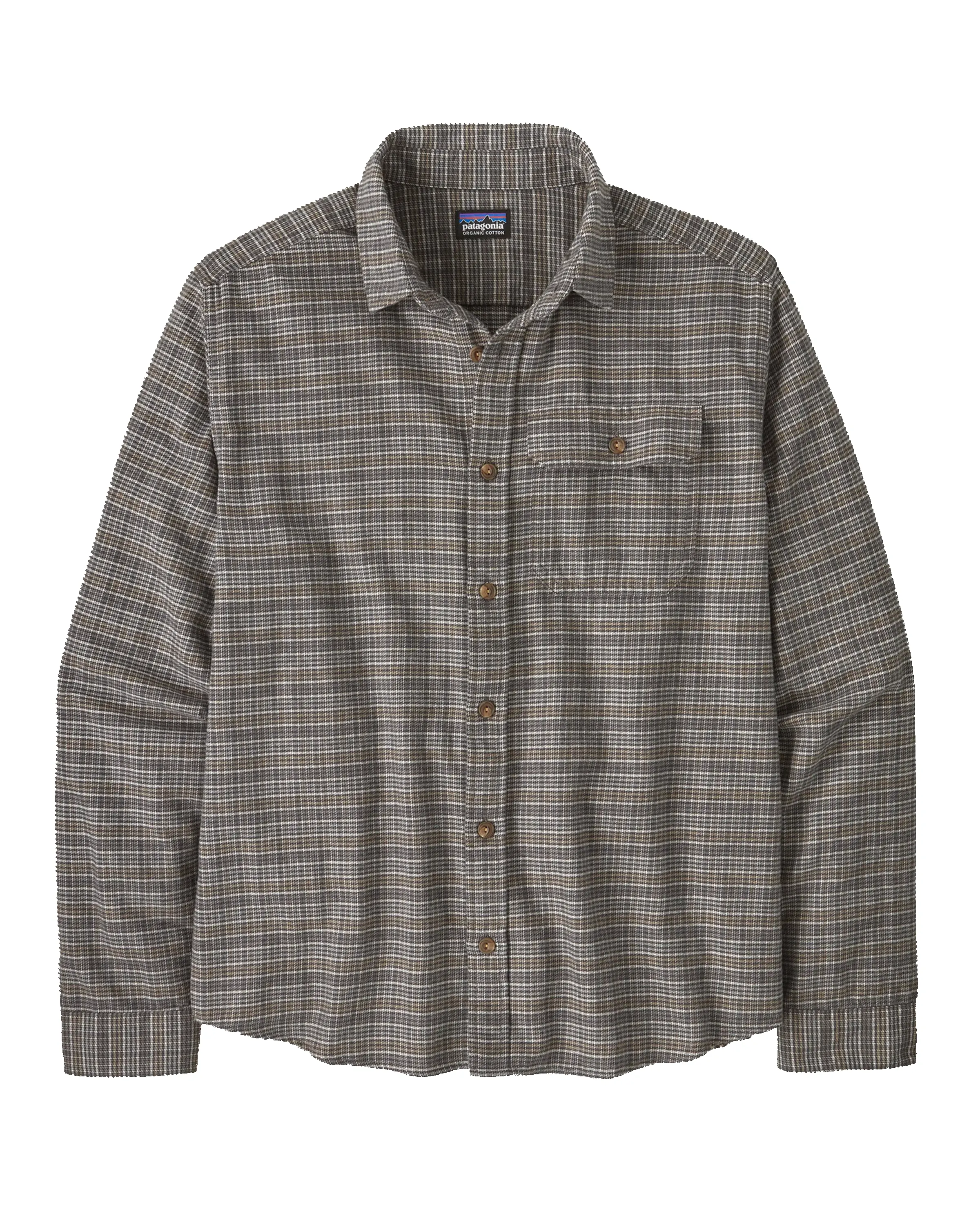 Men's Longsleeve Lightweight Fjord Flannel Shirt Tracks Noble Grey sold by Camp Brand Goods