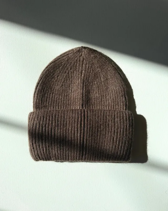 Royal Angora Wool Beanie - Dark Brown sold by Camp Brand Goods