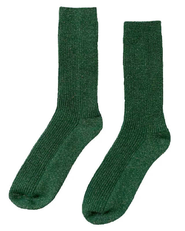 Winter Sparkle Socks Evergreen sold by Camp Brand Goods