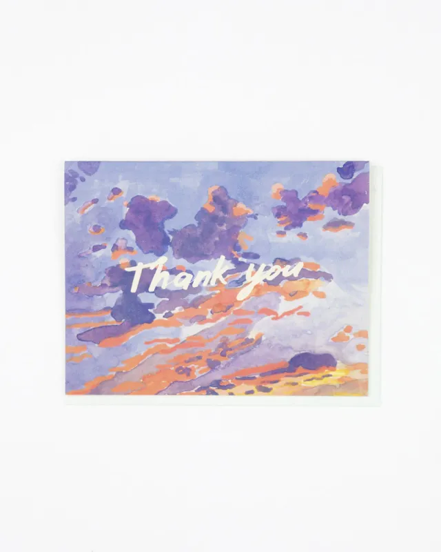 Thank You Evening Sky Card sold by Camp Brand Goods