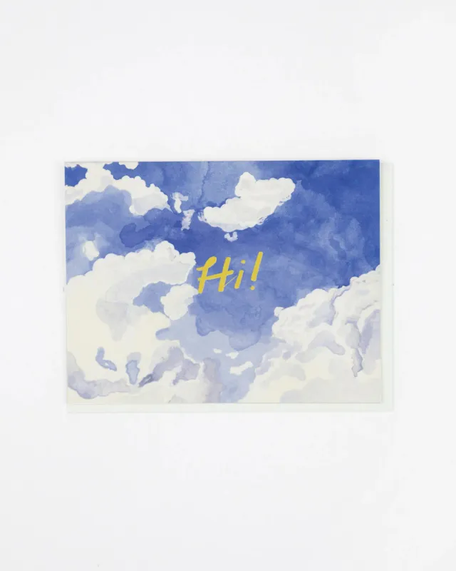 Hi Afternoon Sky Card sold by Camp Brand Goods