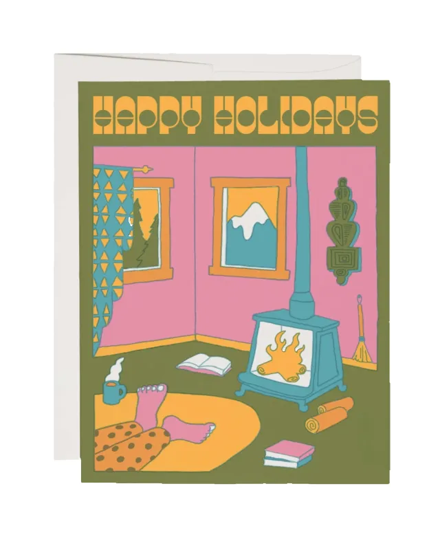 Fireside Holiday Card sold by Camp Brand Goods