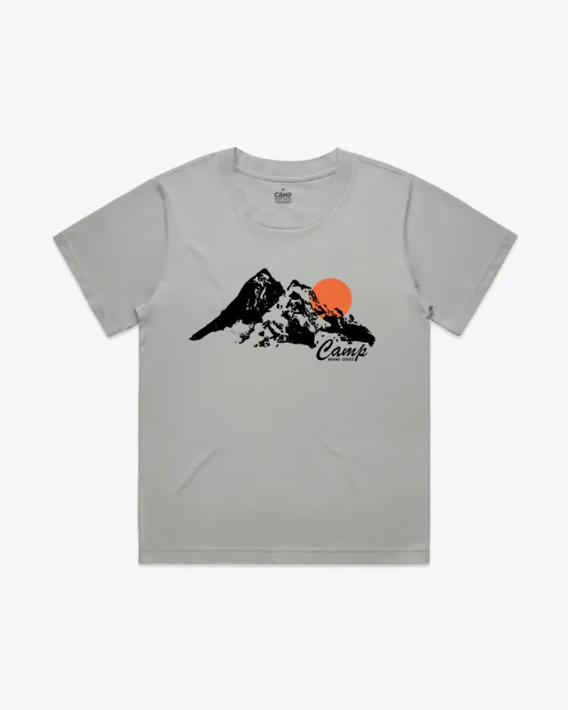 Rocky Mountain W Easy Tee - Storm sold by Camp Brand Goods