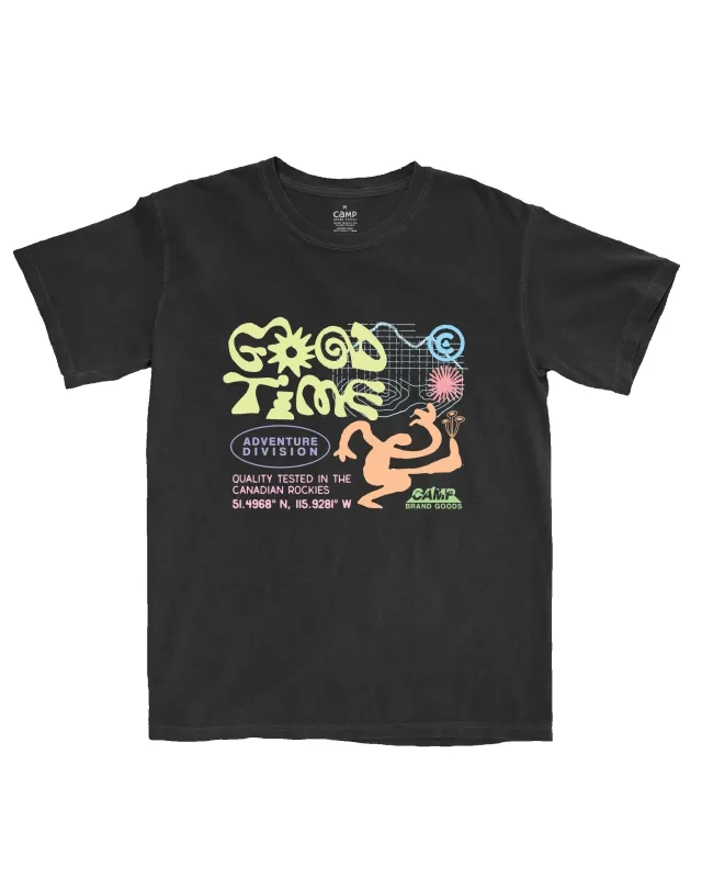 Good Times Vintage Tee - Faded Black sold by Camp Brand Goods