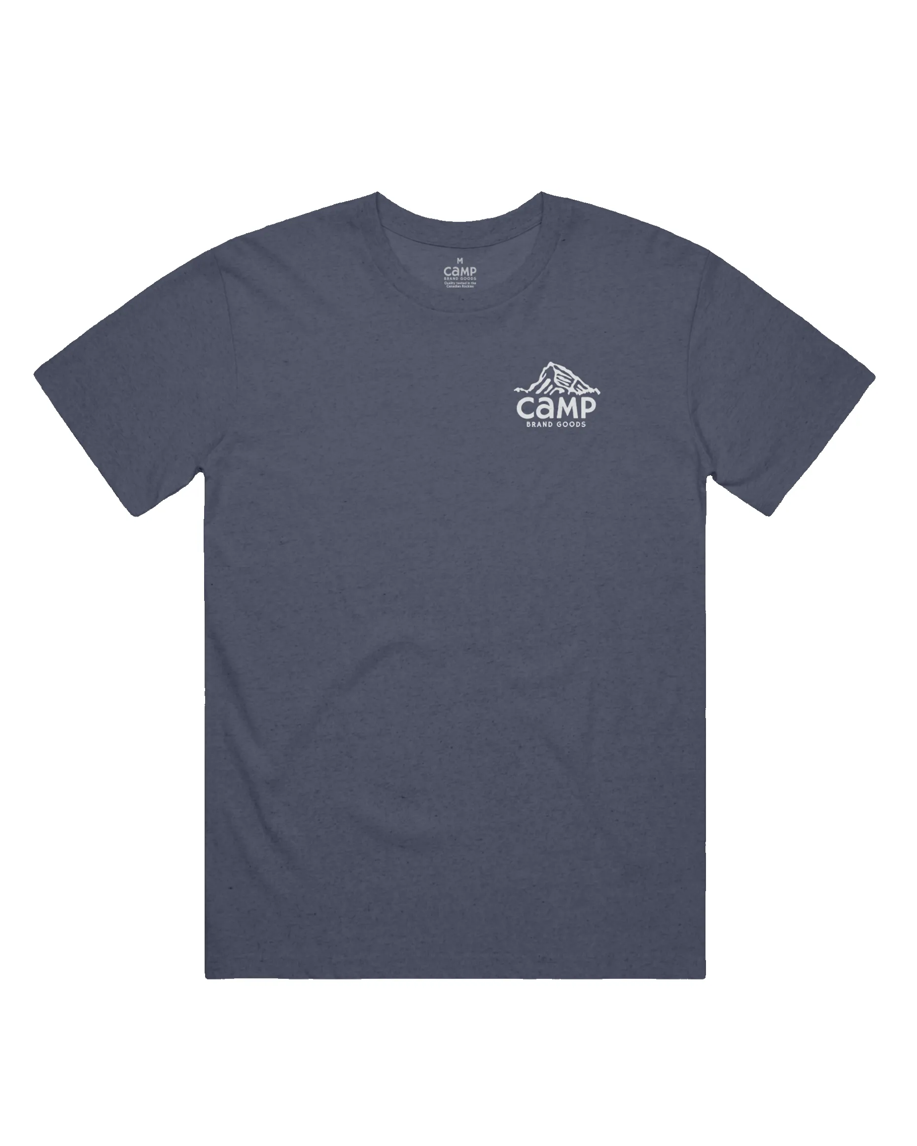 Peak Logo T-Shirt - Heather Navy sold by Camp Brand Goods