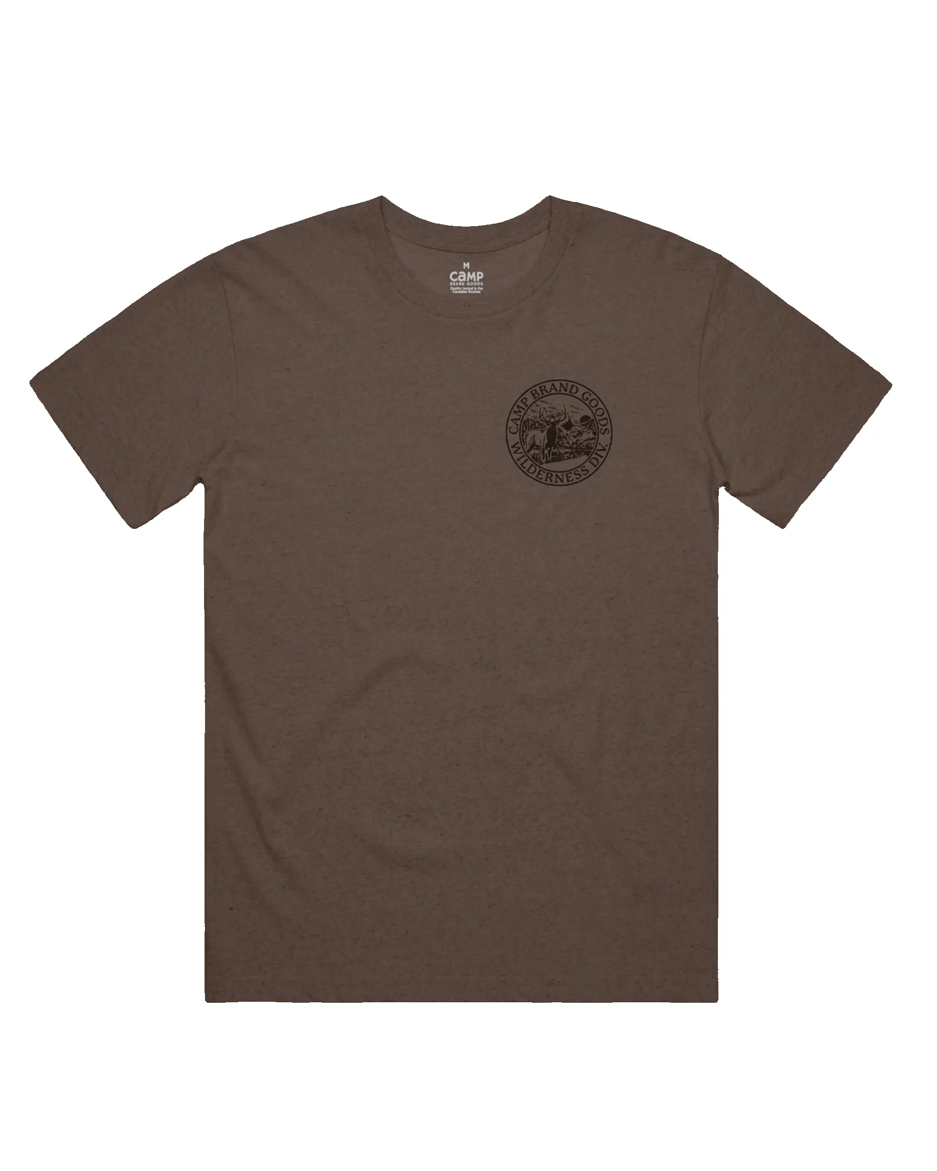 Wilderness Division T-Shirt - Heather Brown sold by Camp Brand Goods