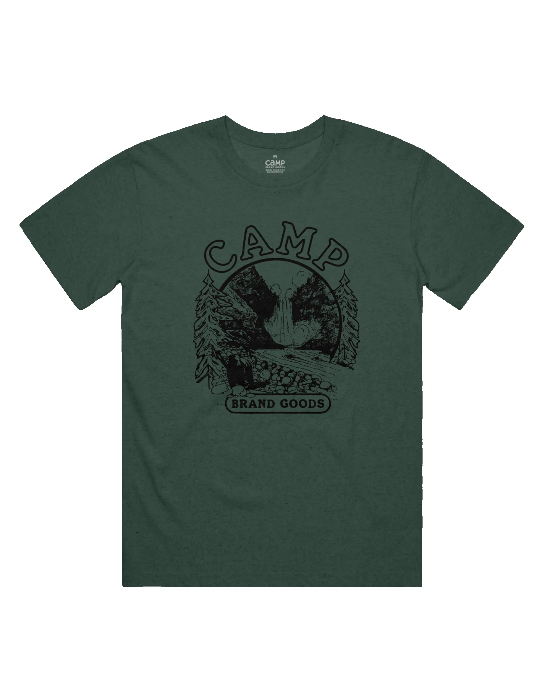Bear Falls T-Shirt - Heather Forest sold by Camp Brand Goods