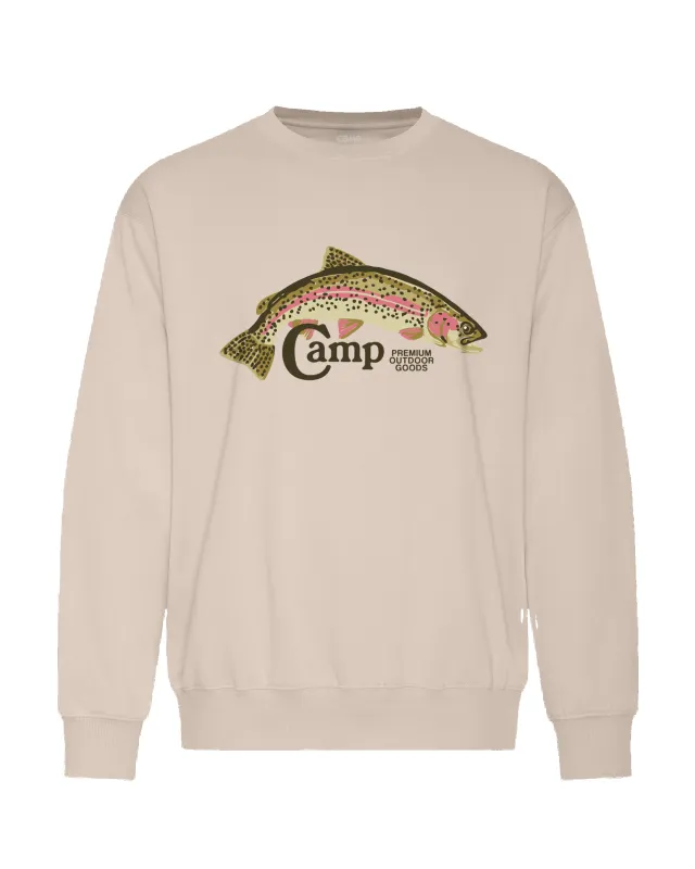 Nice Catch Everyday Crewneck - Sand sold by Camp Brand Goods