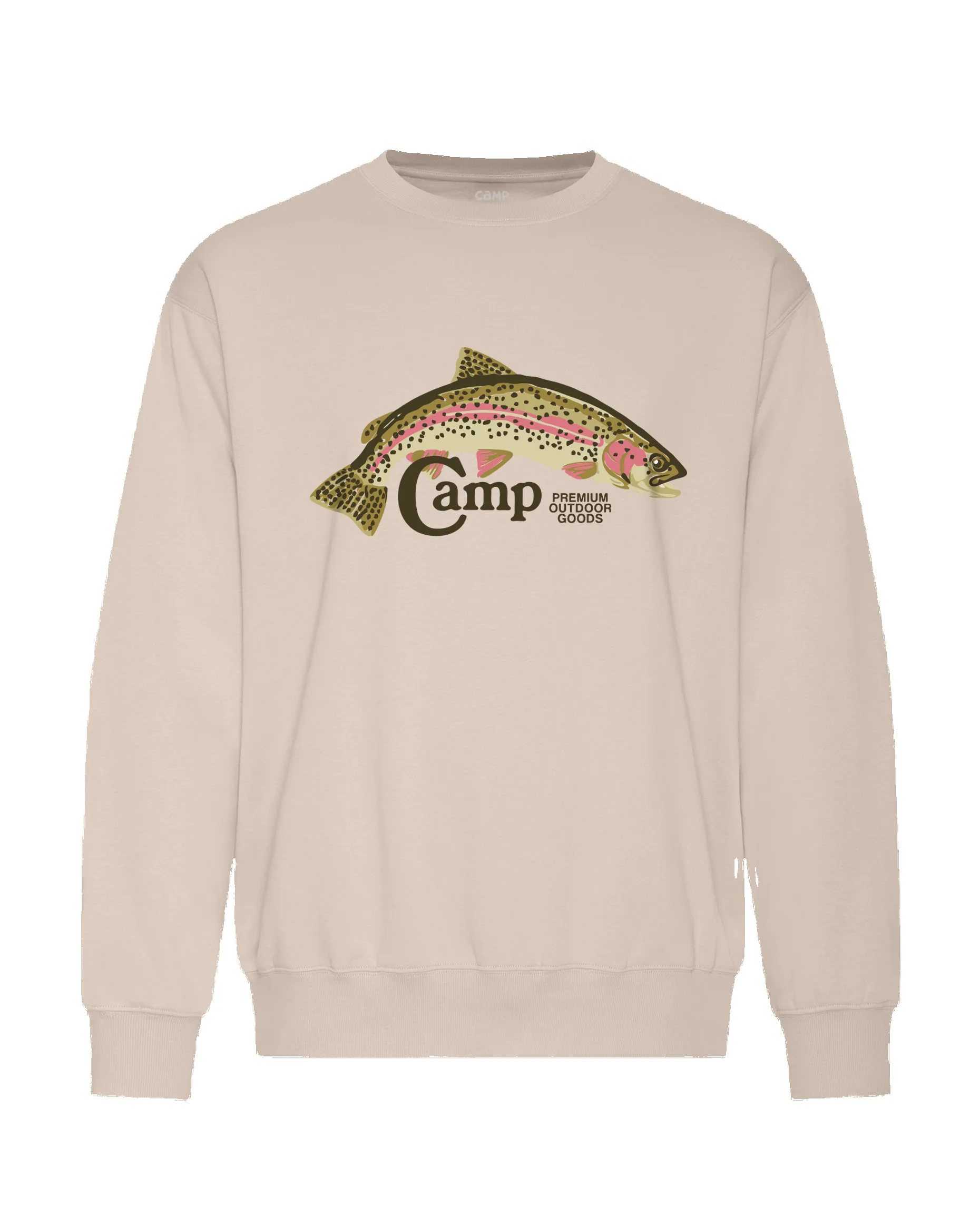 Nice Catch Everyday Crewneck - Sand sold by Camp Brand Goods
