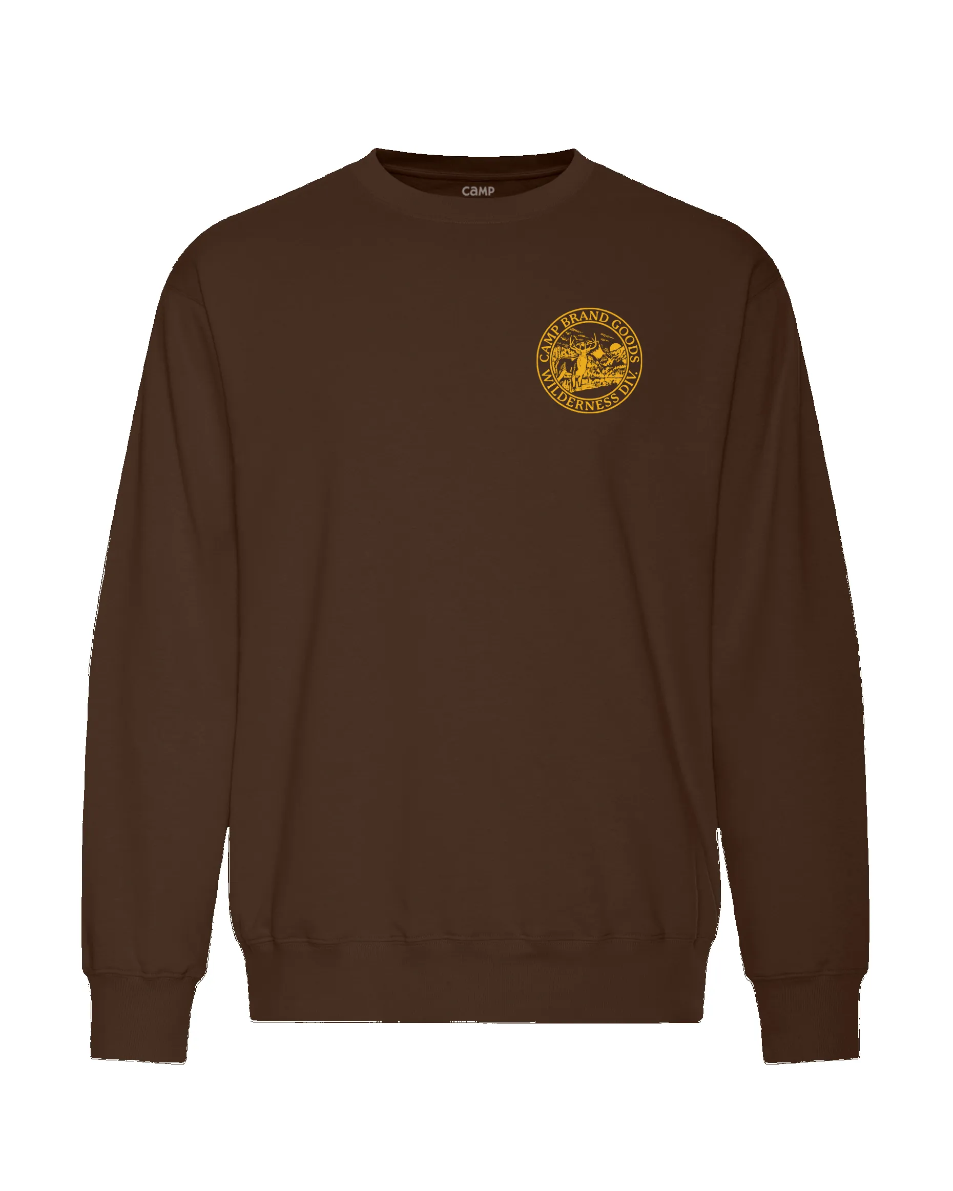 Wilderness Div. Everyday Crewneck - Coffee sold by Camp Brand Goods