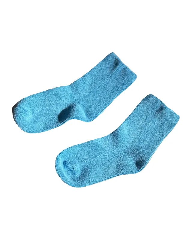 Cloud Socks Cerulean made by Le Bon Shoppe