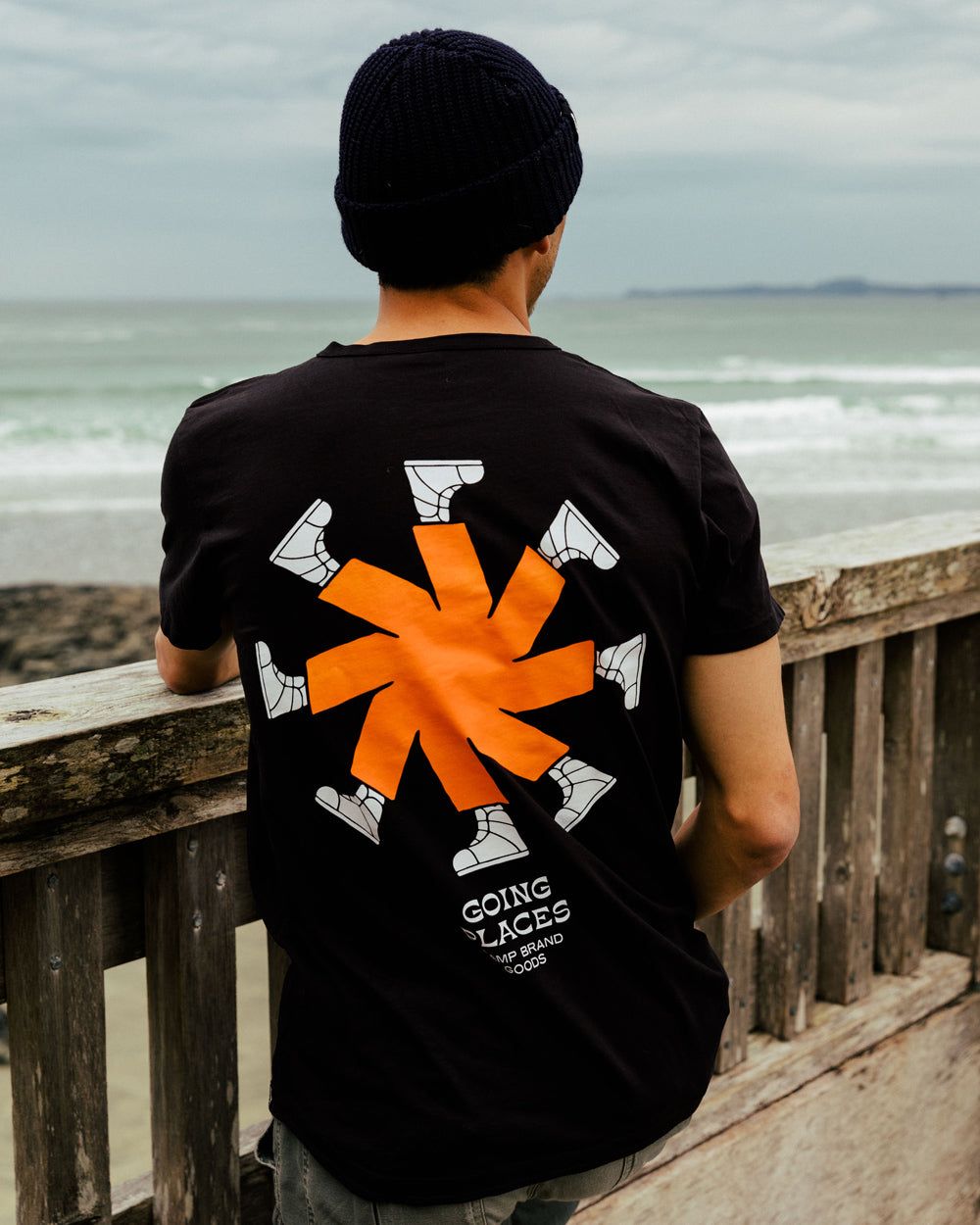 Big Foot Curved Hem T-Shirt sold by Camp Brand Goods product image thumbnail 4