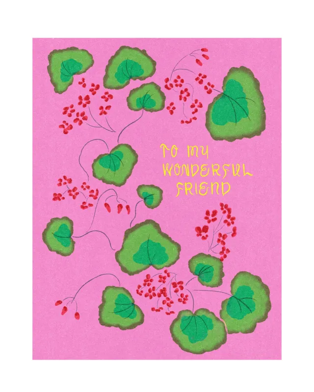 My Wonderful Friend Card made by Camp Brand Goods