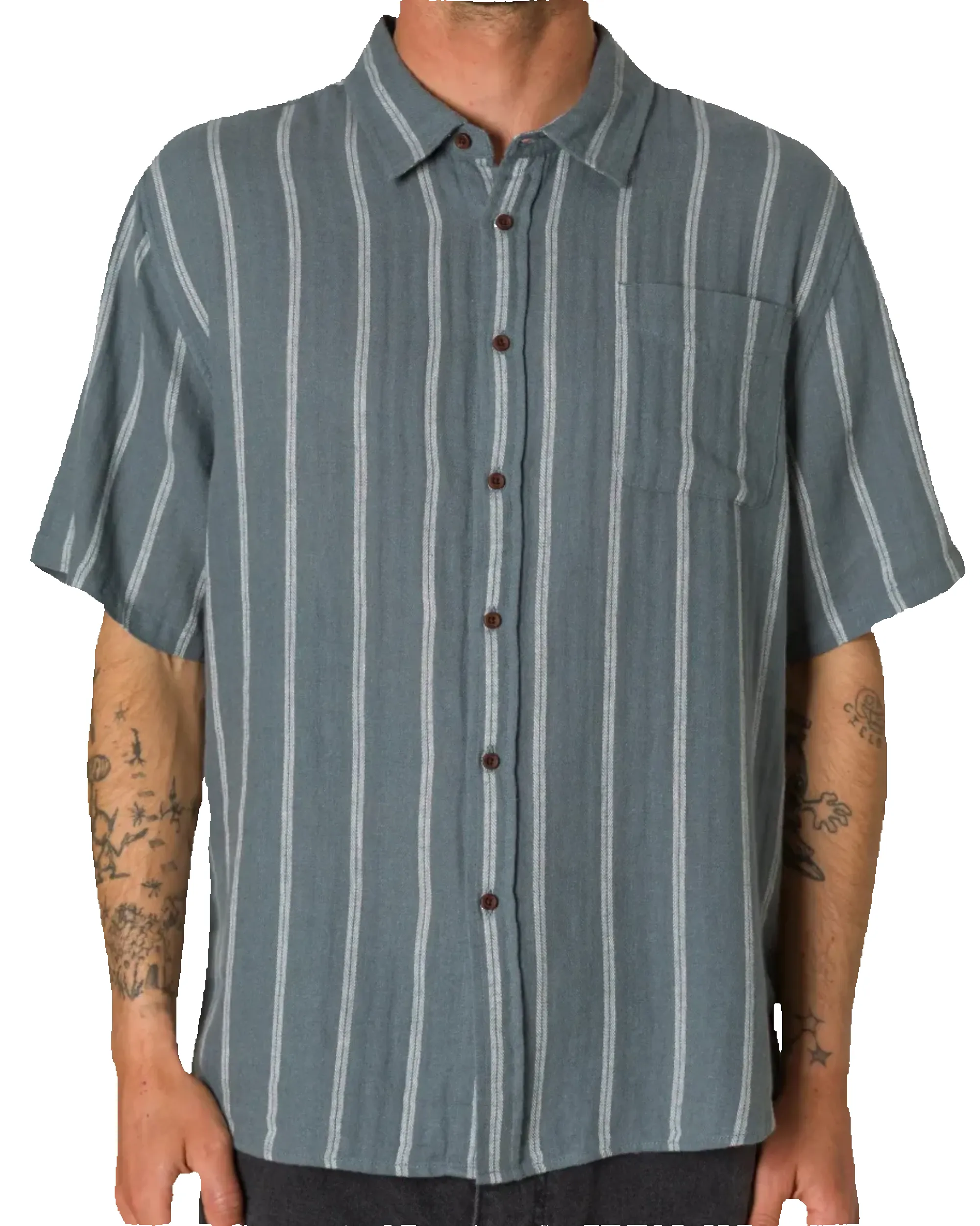 Alan Shirt Tempest Blue sold by Camp Brand Goods product image thumbnail 2