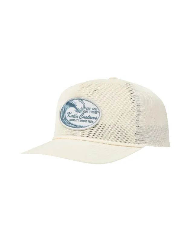 Tidal Hat Vintage White made by Katin