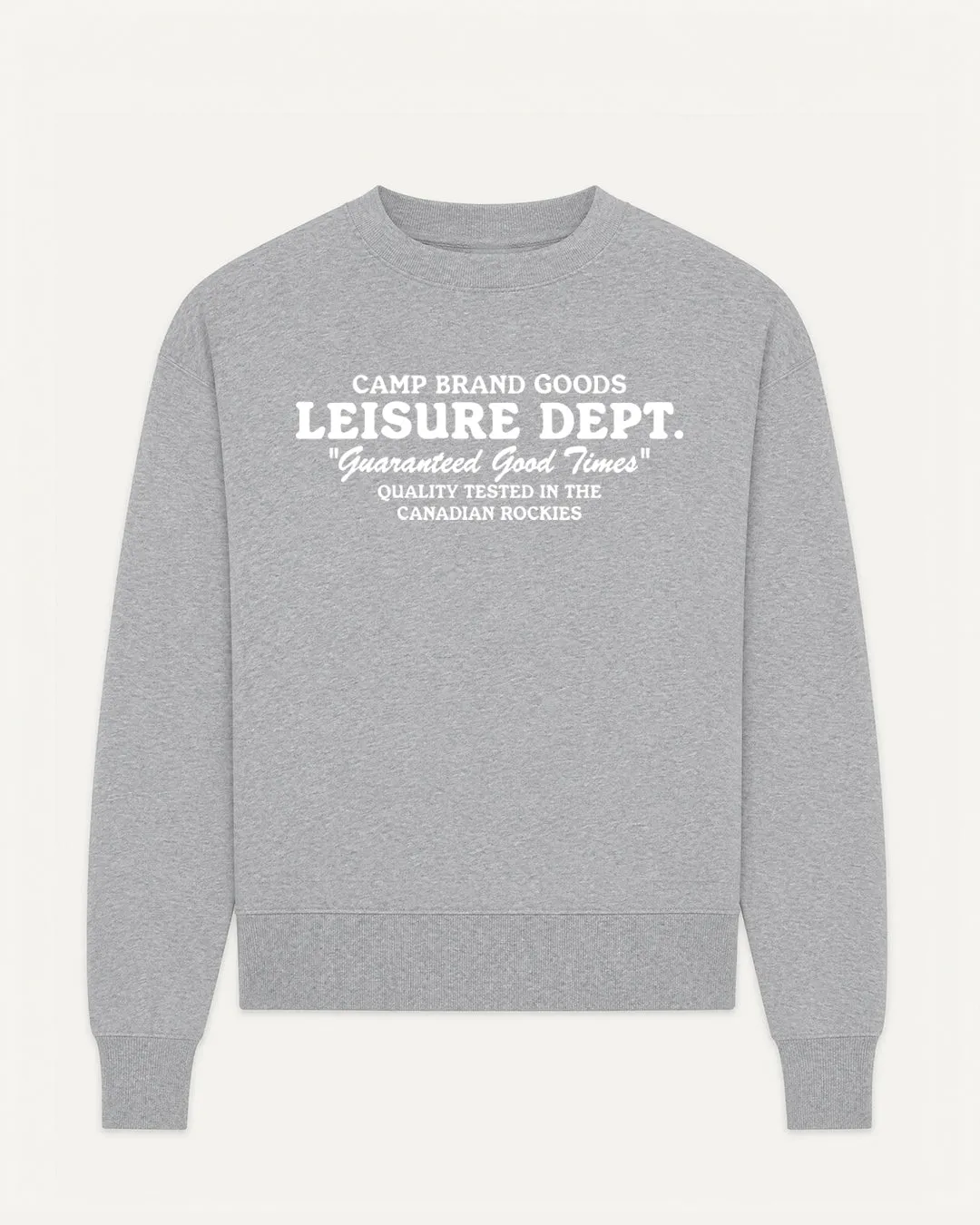Leisure Dept. W's Everyday Crewneck - Heather Grey sold by Camp Brand Goods