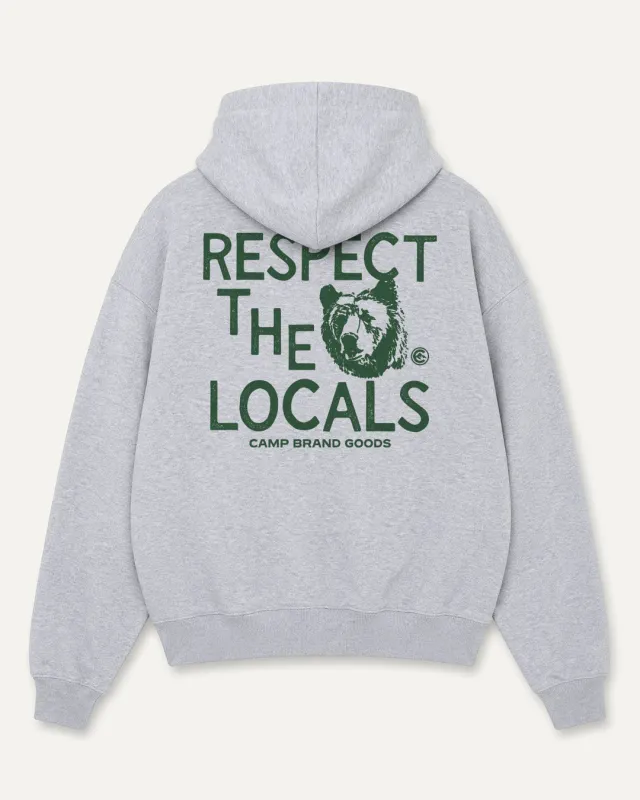 Respect Vintage Hoodie - Heather Grey made by Camp Brand Goods