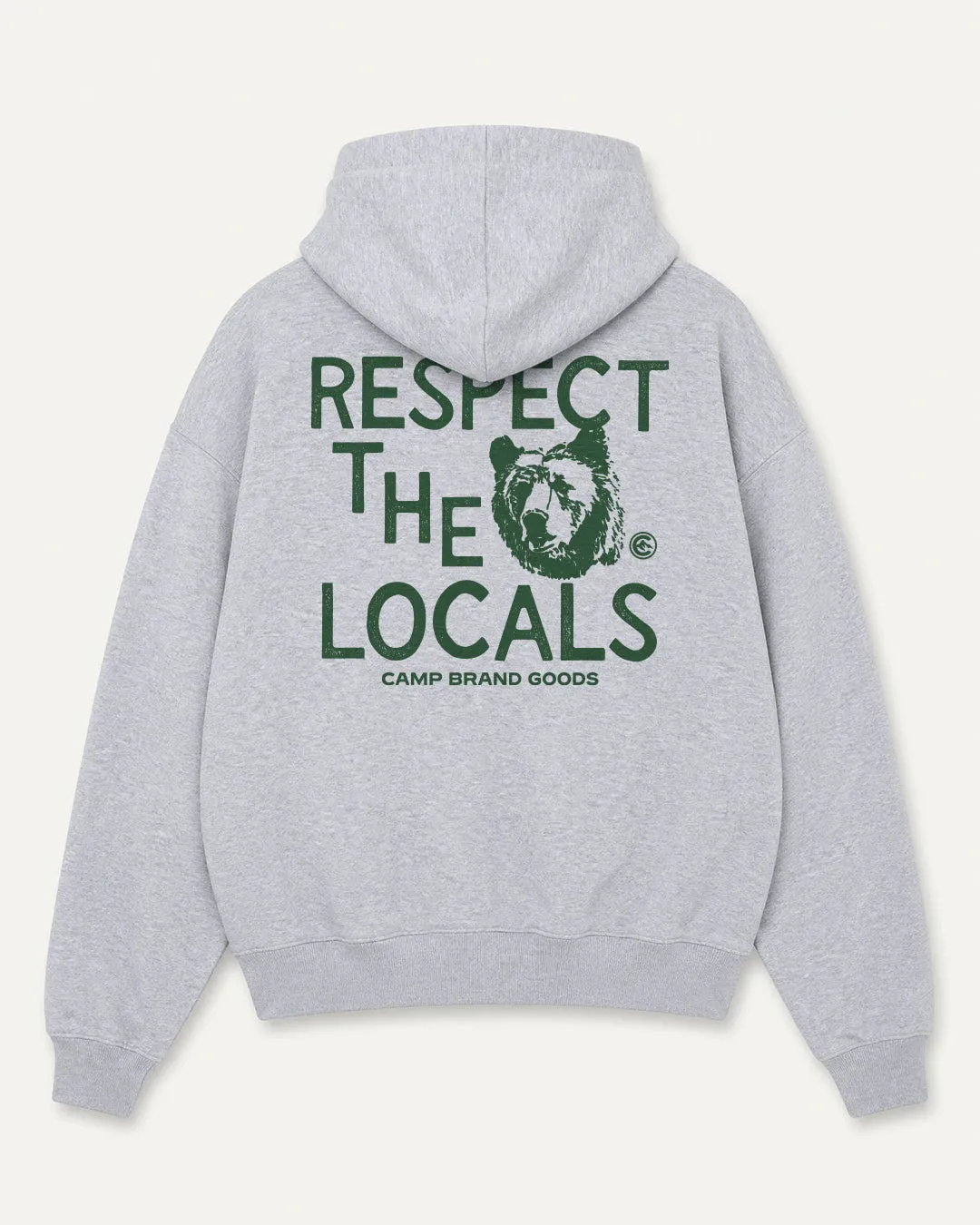 Respect Vintage Hoodie - Heather Grey sold by Camp Brand Goods