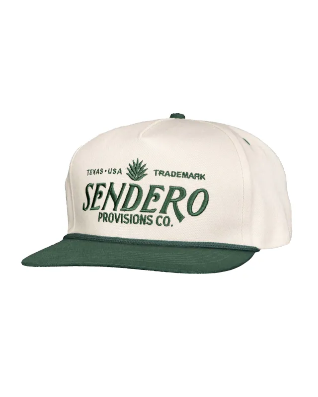 Logo Hat - Cream/Green made by Sendero Provisions CO