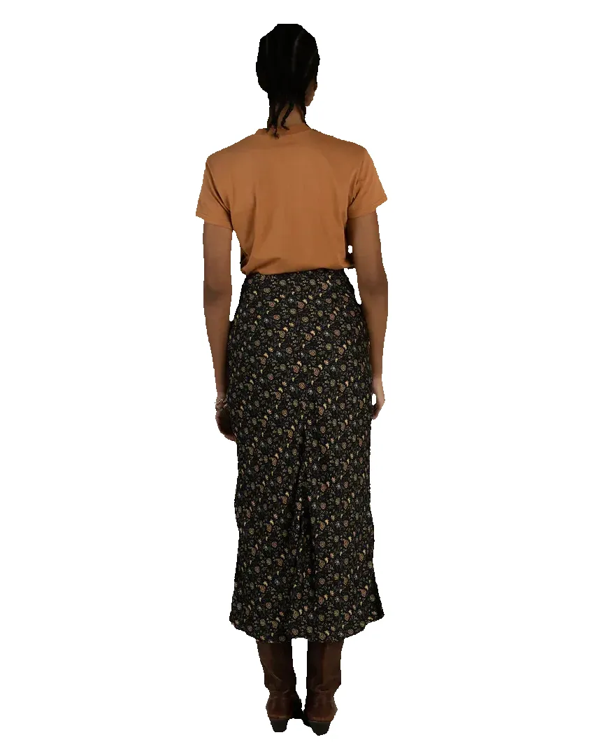 Pearla Slip Skirt - Black Floral sold by Camp Brand Goods product image thumbnail 2