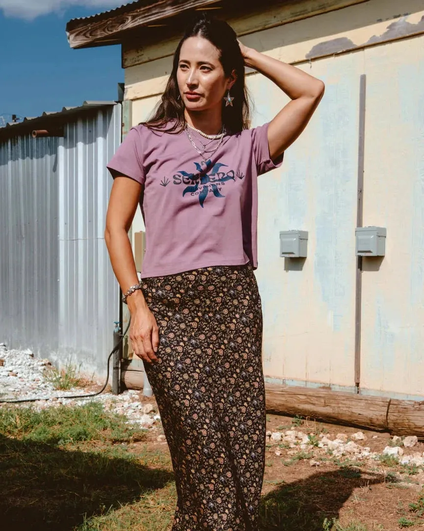 Pearla Slip Skirt - Black Floral sold by Camp Brand Goods product image thumbnail 3