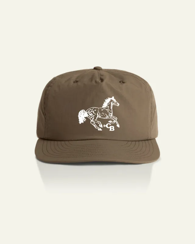 Pinto Nylon Camp Hat - Walnut made by Camp Brand Goods