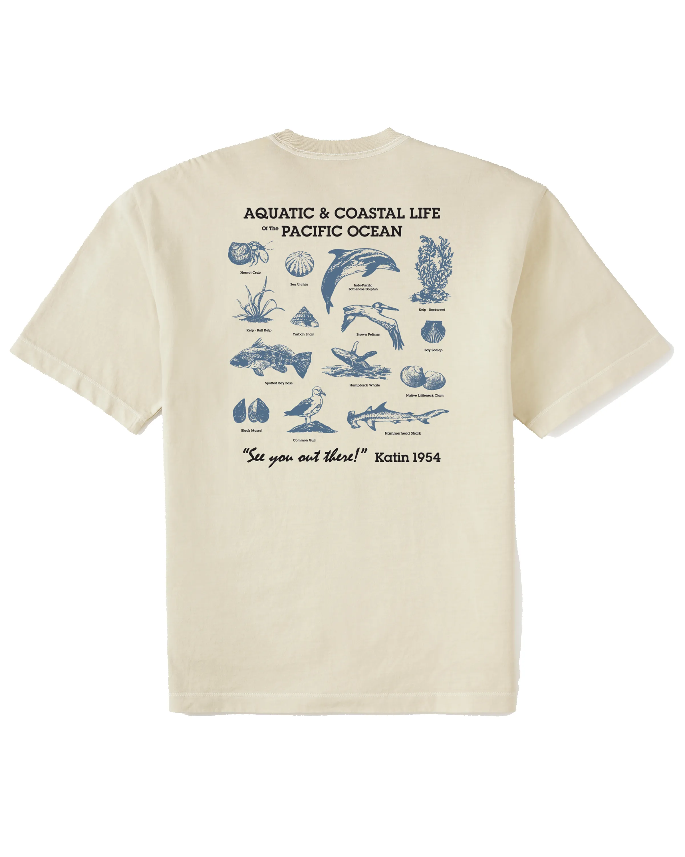 Conservation Box Fit Tee Pelican sold by Camp Brand Goods