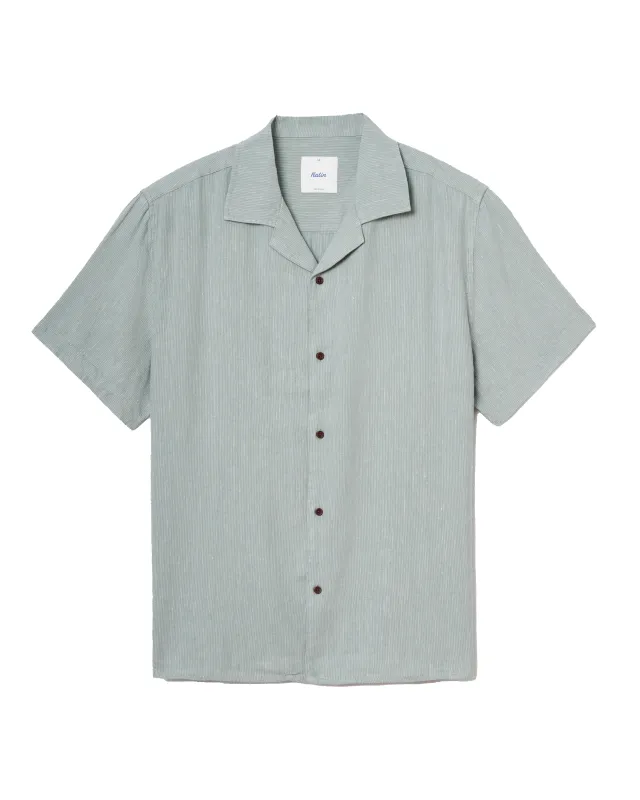 Teller Stripe Shirt Abyss made by Katin