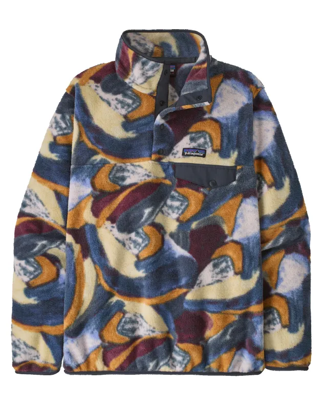 Women's Lightweight Synchilla Snap-T Pullover - Smudge: Smolder Blue made by Patagonia