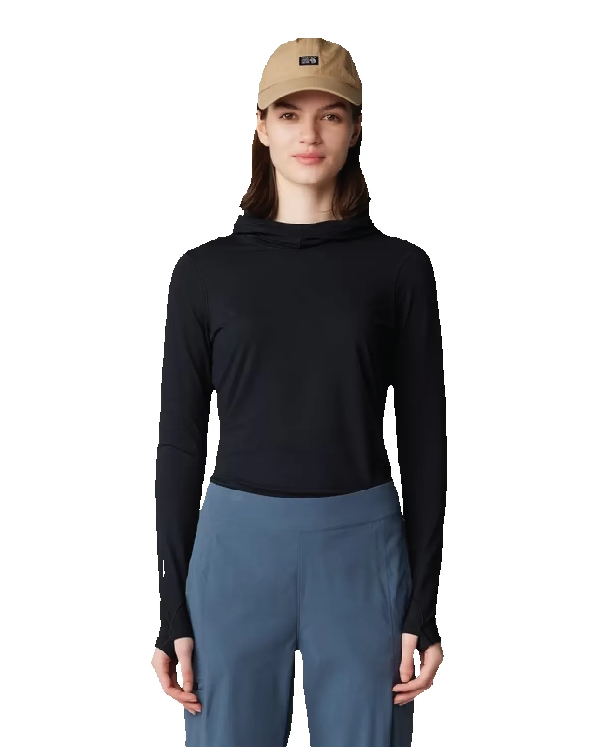 Women's Butter Up Long Sleeve Hoody - Black sold by Camp Brand Goods