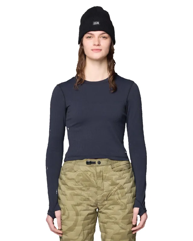 Women's Peak Knit Long Sleeve - Black made by Mountain Hardwear