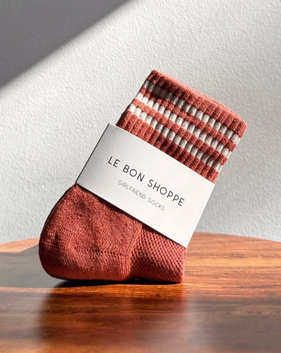 Girlfriend Socks Terracotta sold by Camp Brand Goods product image thumbnail 2