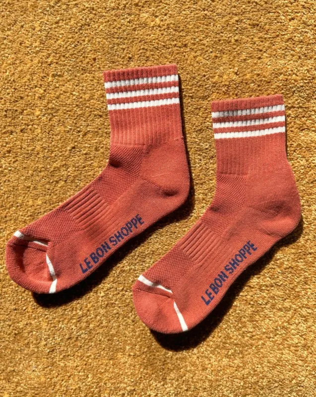 Girlfriend Socks Terracotta sold by Camp Brand Goods