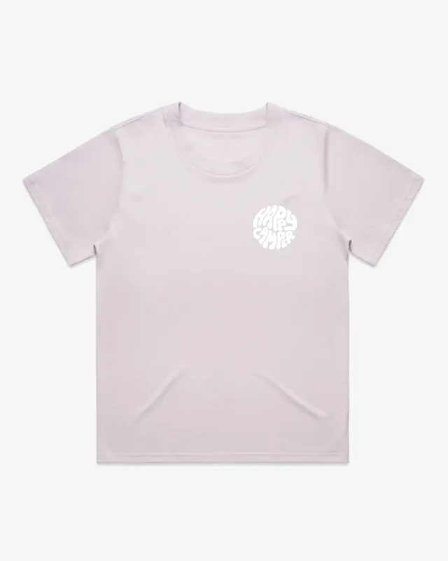 Happy Camper Crest W Easy Tee sold by Camp Brand Goods