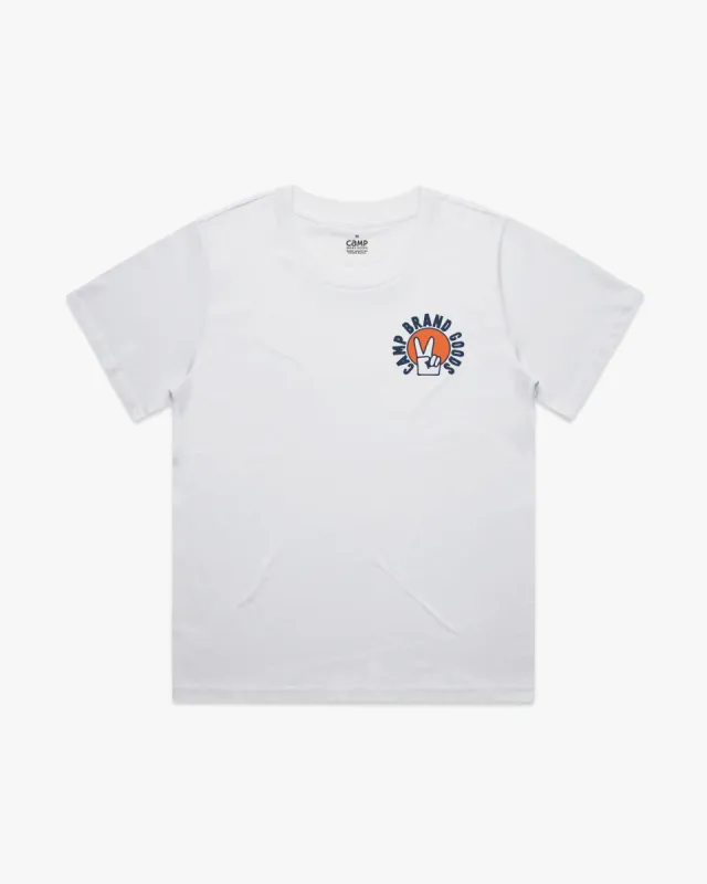 Slow Hikers W Easy Tee - White sold by Camp Brand Goods