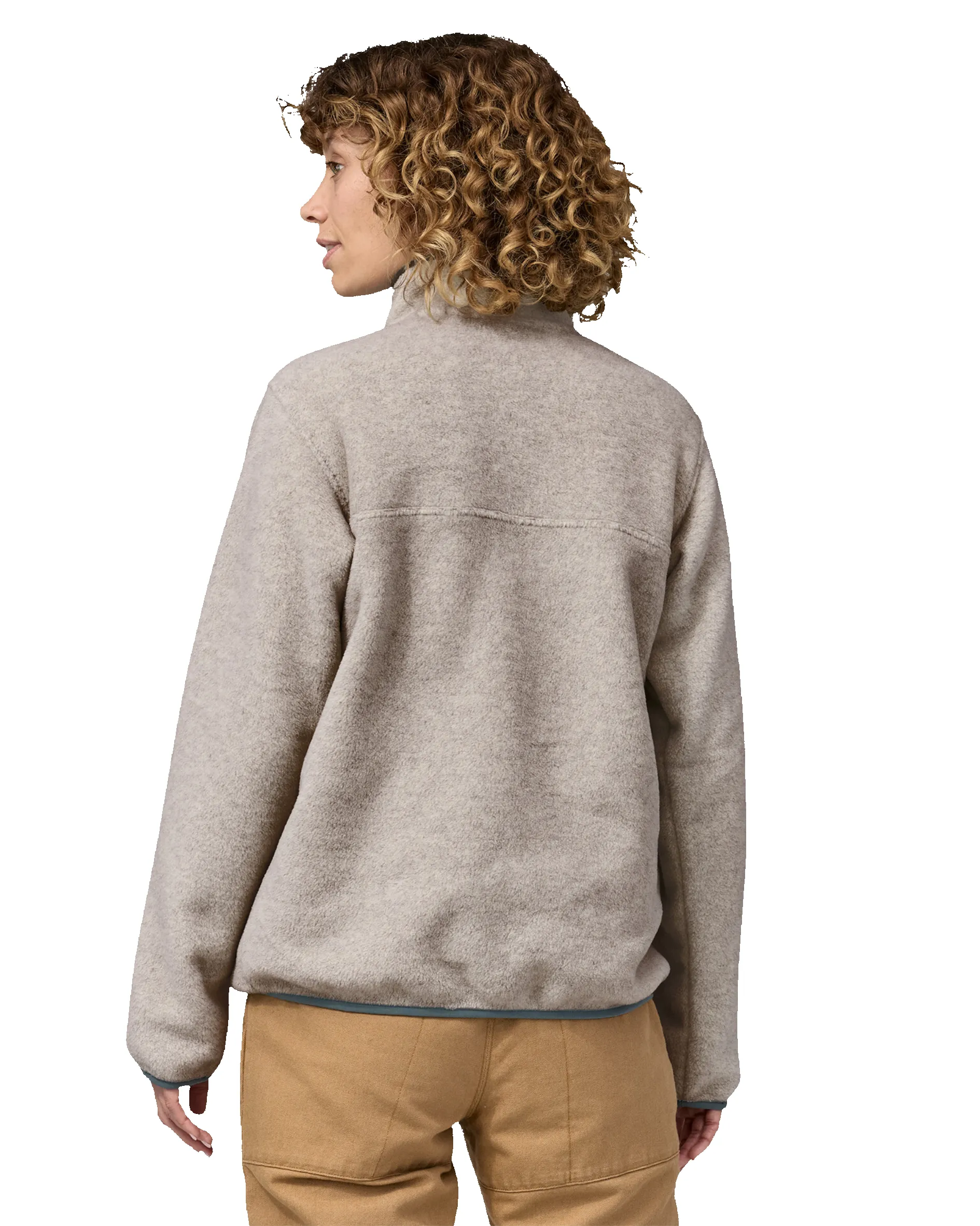 Women's Lightweight Synchilla Oatmeal Heather w/ Nouveau Green sold by Camp Brand Goods product image thumbnail 3