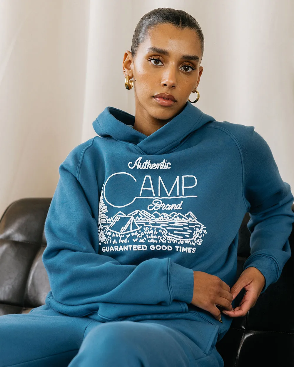 Gone Campin Box-Cut Hoodie sold by Camp Brand Goods product image thumbnail 2