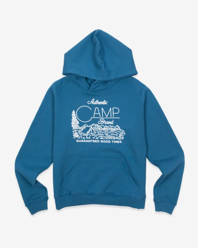 Gone Campin Box-Cut Hoodie sold by Camp Brand Goods