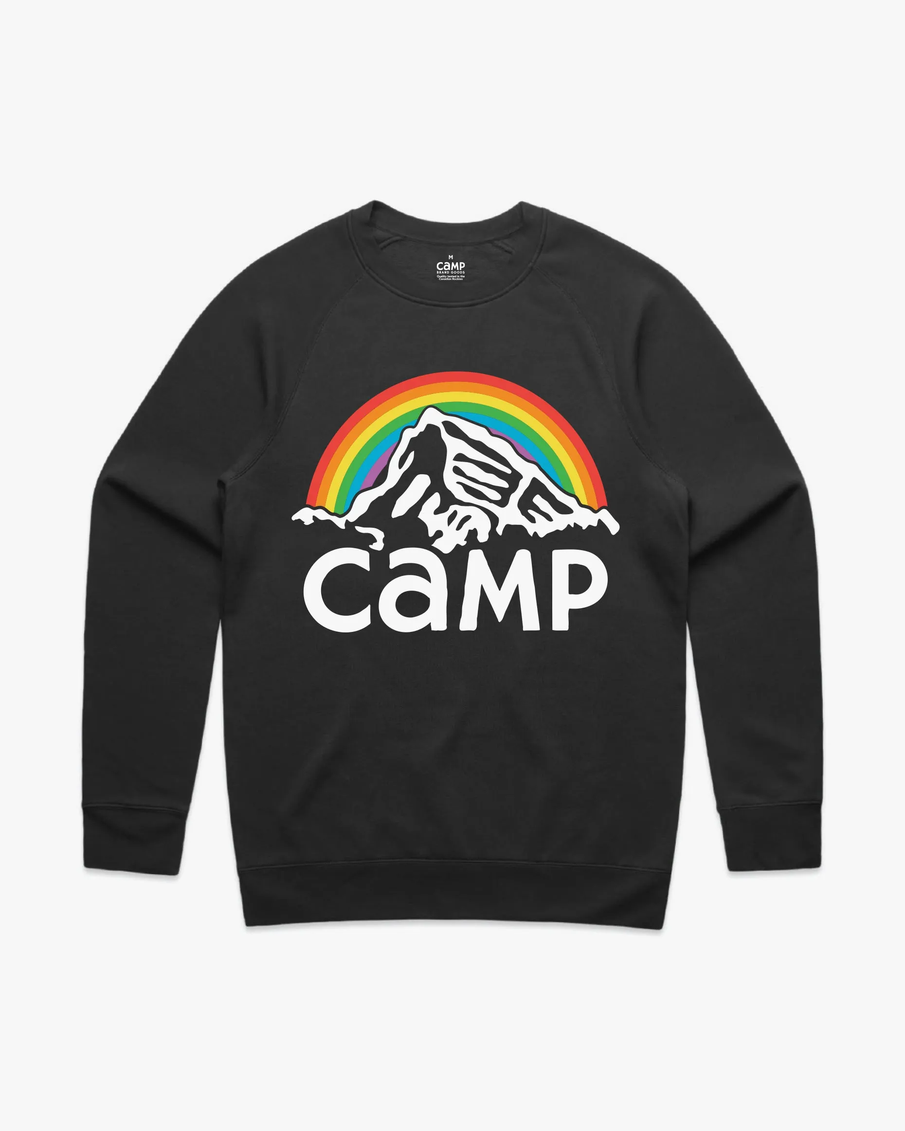 In It Together Raglan Crew - Coal sold by Camp Brand Goods