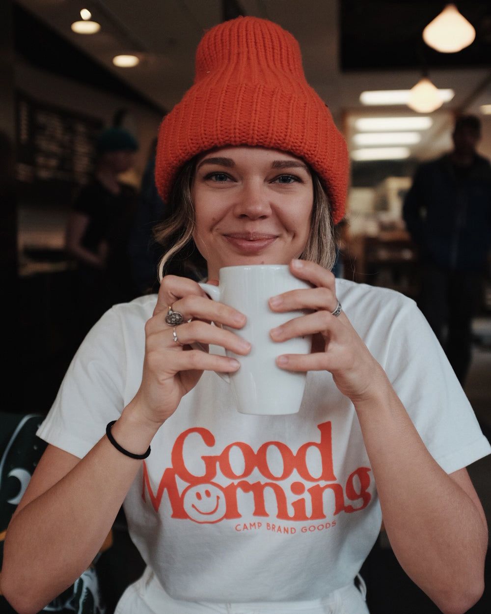 Womens Boxy T-Shirt - Good Morning sold by Camp Brand Goods product image thumbnail 2