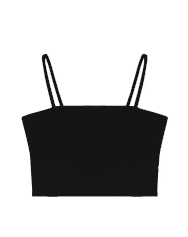 Tata Crop Cami Black sold by Camp Brand Goods