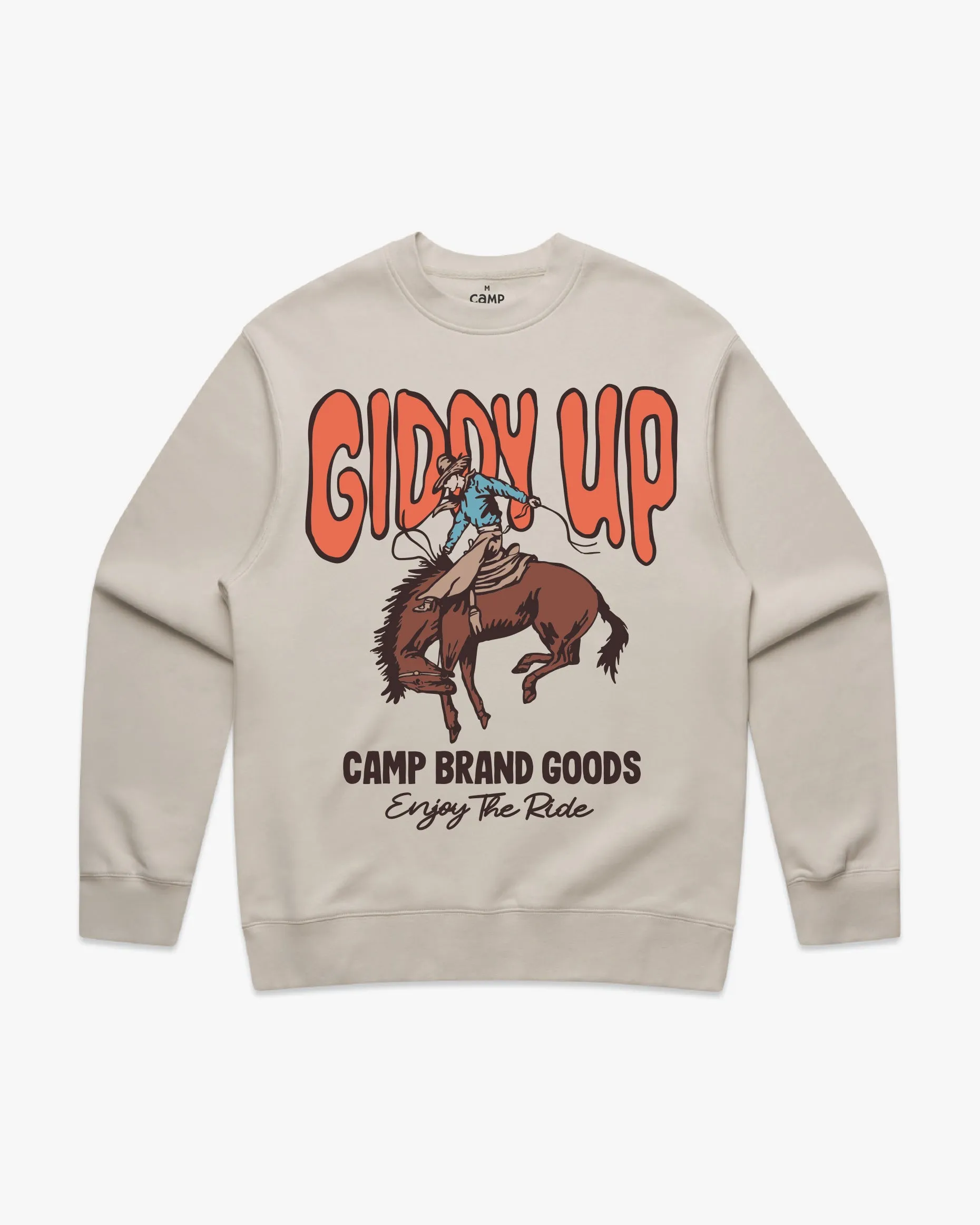 Giddy Up Relax Crew - Bone sold by Camp Brand Goods