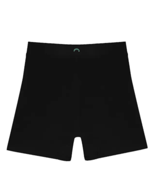 Mineral Undies Mid Boxer Black made by Camp Brand Goods