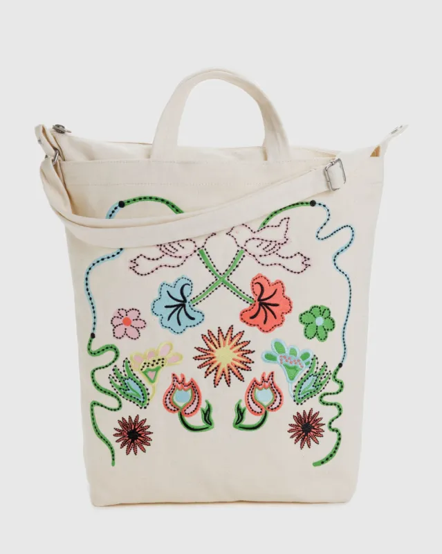 Zip Duck Bag Embroidered Birds sold by Camp Brand Goods