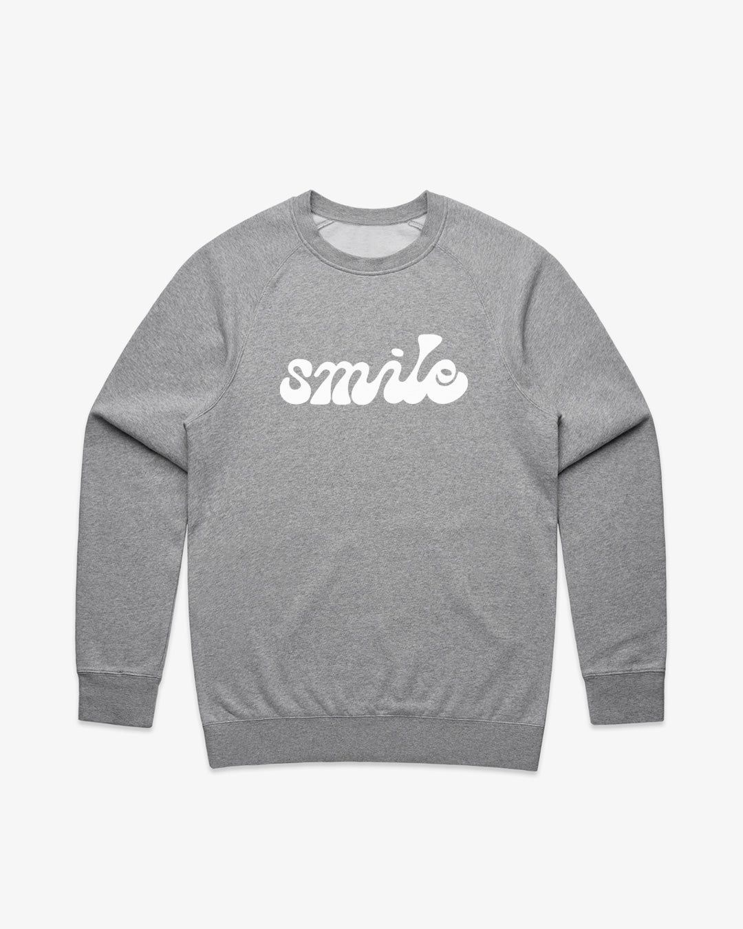Smile Raglan Crew sold by Camp Brand Goods