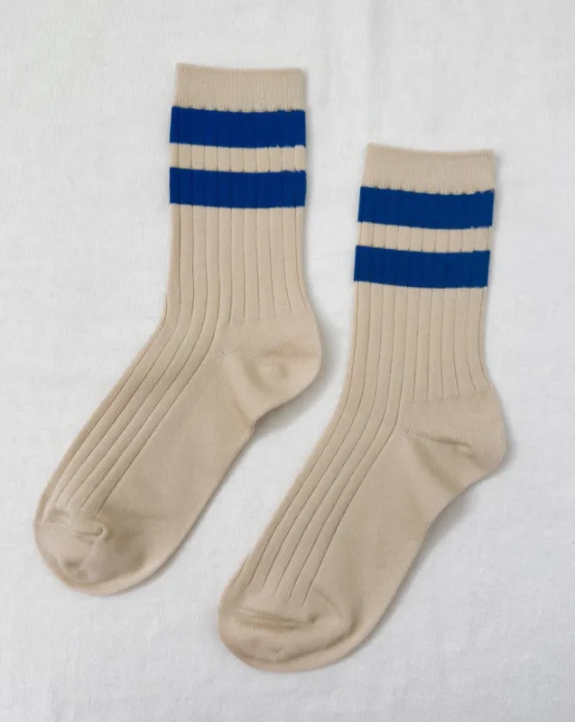 Varsity Her Socks Azure sold by Camp Brand Goods