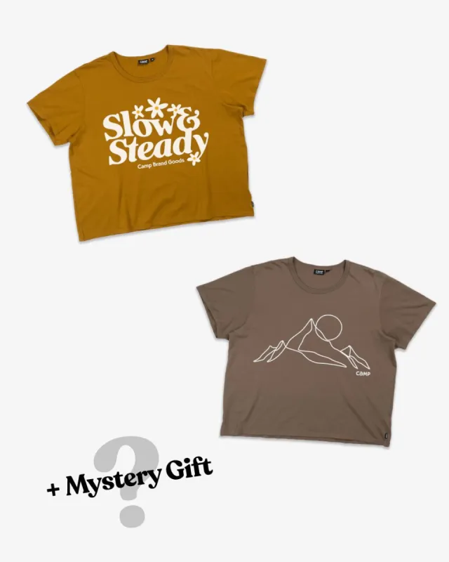 Box-Cut Tee Mystery Bag sold by Camp Brand Goods