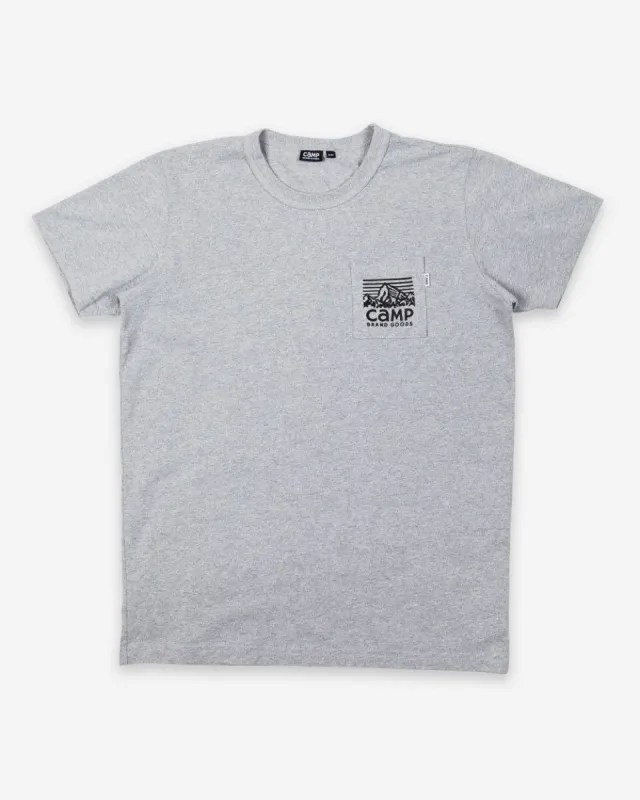 Heritage Logo Heavyweight Pocket T-Shirt sold by Camp Brand Goods
